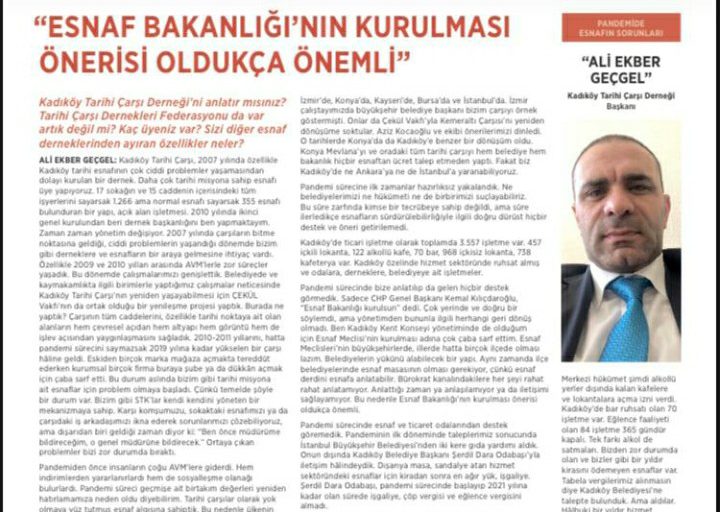 Dernek Başkanımız Ali Geçgel’in , tüm belediyelere dağıtımı yapılan Belediye Gazetesi’ndeki röportajı ses getirdi
