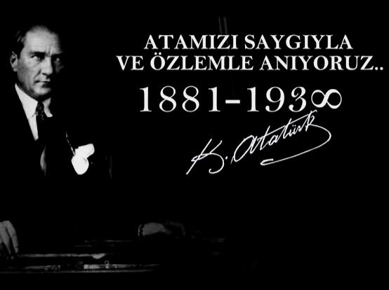 Ulu önder Atatürk’ü saygı ve özlemle anıyoruz